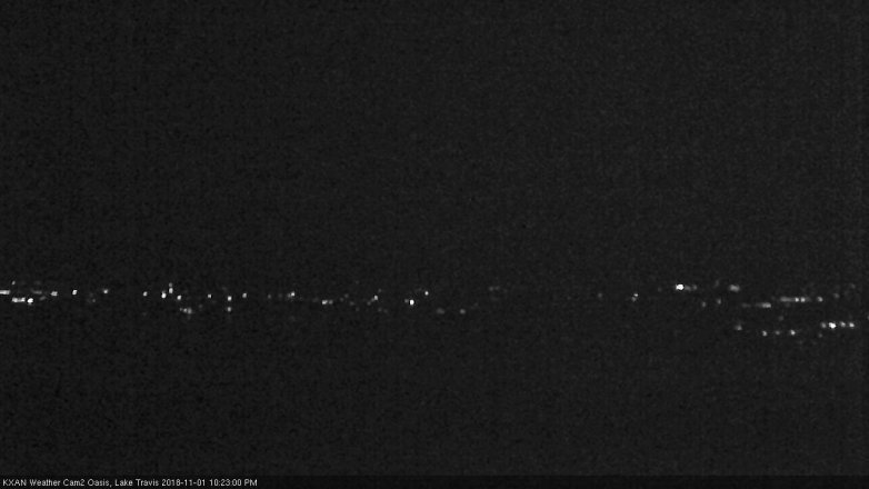 Lake Travis webcam, November 1, 2018 9:25 PM CT