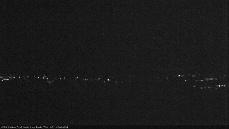 Lake Travis webcam, November 1, 2018 9:40 PM CT