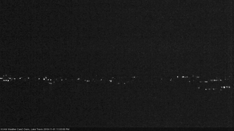 Lake Travis webcam, November 1, 2018 10:05 PM CT