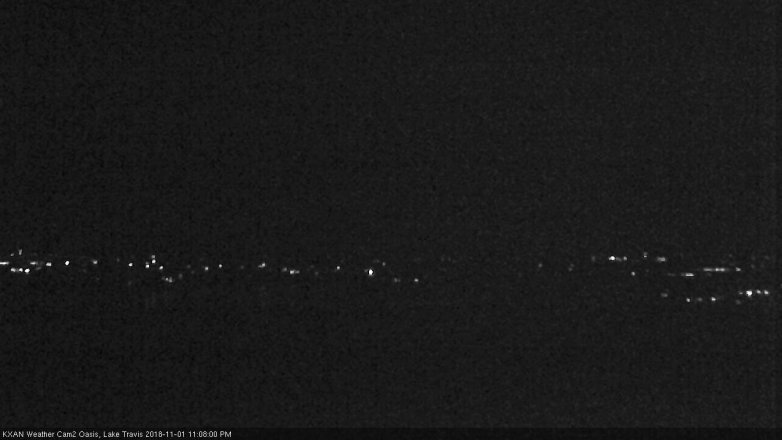 Lake Travis webcam, November 1, 2018 10:10 PM CT