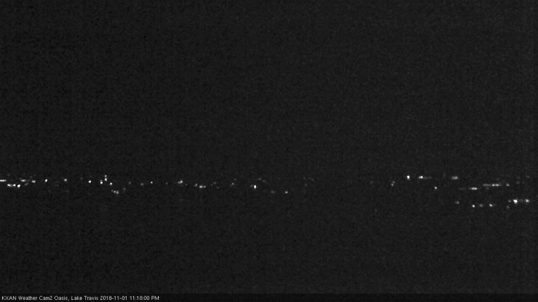 Lake Travis webcam, November 1, 2018 10:20 PM CT