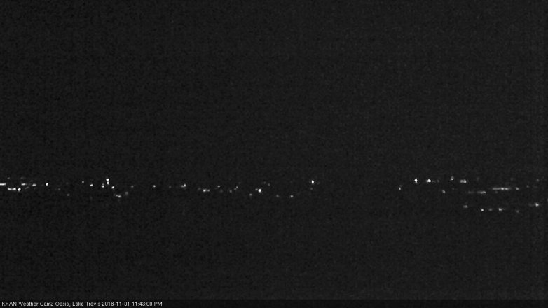 Lake Travis webcam, November 1, 2018 10:45 PM CT