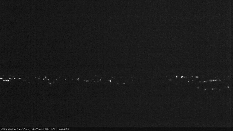 Lake Travis webcam, November 1, 2018 10:50 PM CT