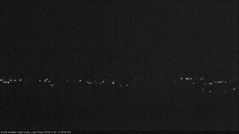 Lake Travis webcam, November 1, 2018 11:00 PM CT