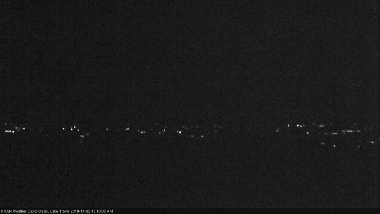 Lake Travis webcam, November 1, 2018 11:20 PM CT