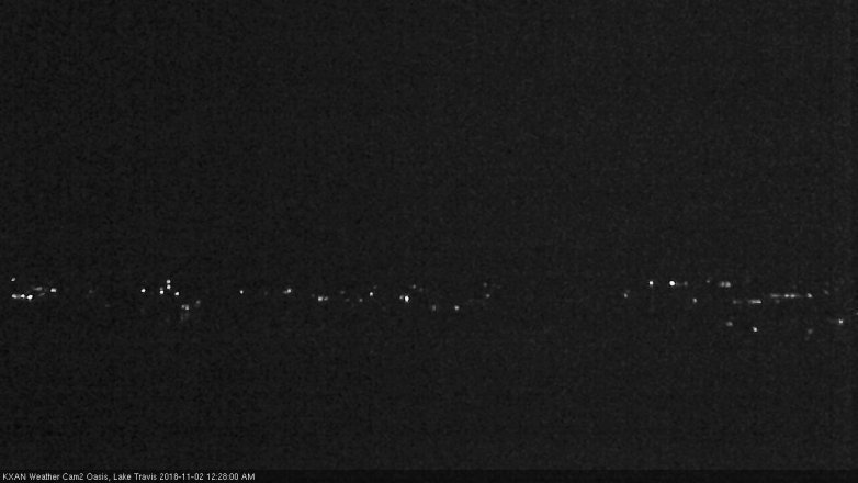 Lake Travis webcam, November 1, 2018 11:30 PM CT