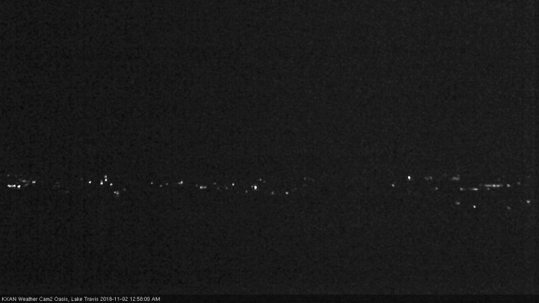 Lake Travis webcam, November 1, 2018 12:00 AM CT