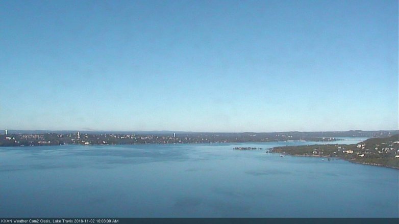 Lake Travis webcam, November 2, 2018 9:05 AM CT