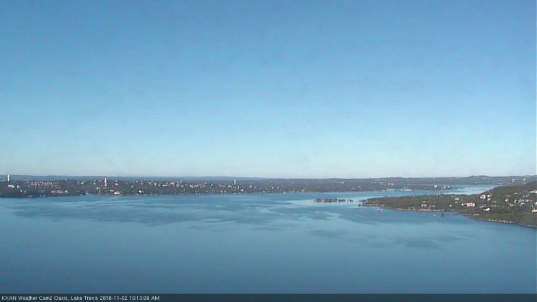 Lake Travis webcam, November 2, 2018 9:15 AM CT