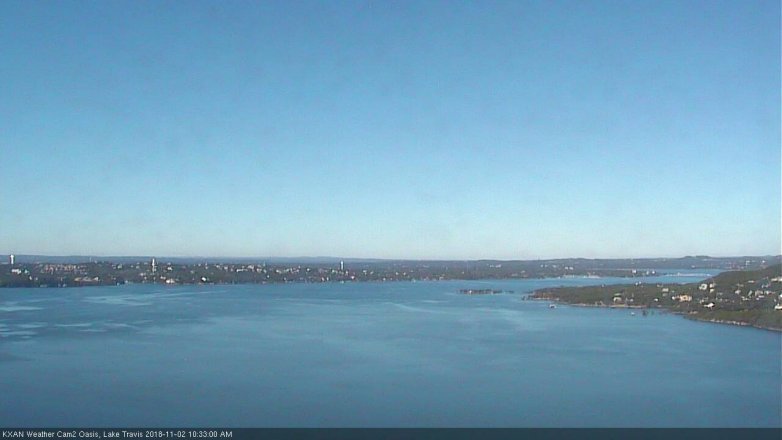 Lake Travis webcam, November 2, 2018 9:35 AM CT