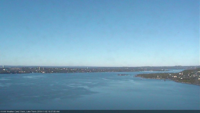 Lake Travis webcam, November 2, 2018 9:40 AM CT