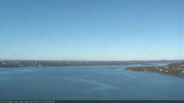 Lake Travis webcam, November 2, 2018 9:55 AM CT