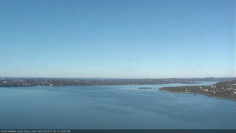 Lake Travis webcam, November 2, 2018 10:15 AM CT