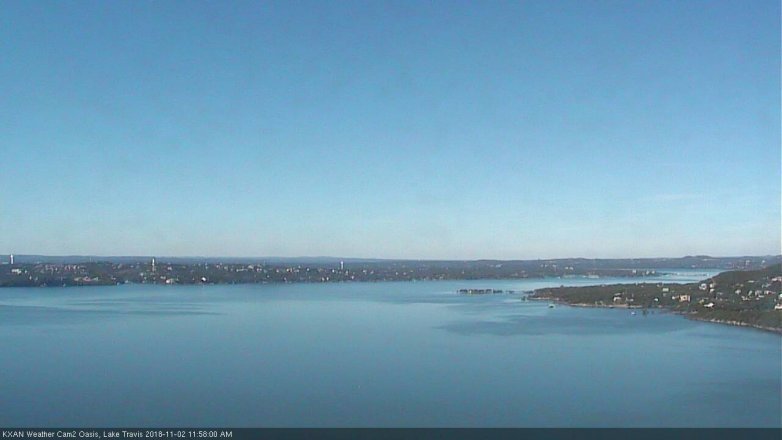 Lake Travis webcam, November 2, 2018 11:00 AM CT