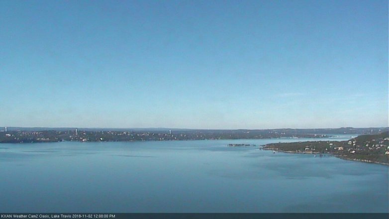 Lake Travis webcam, November 2, 2018 11:10 AM CT