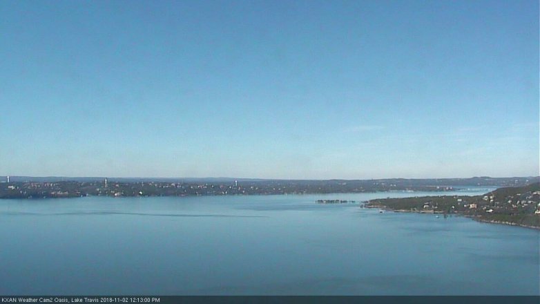 Lake Travis webcam, November 2, 2018 11:15 AM CT