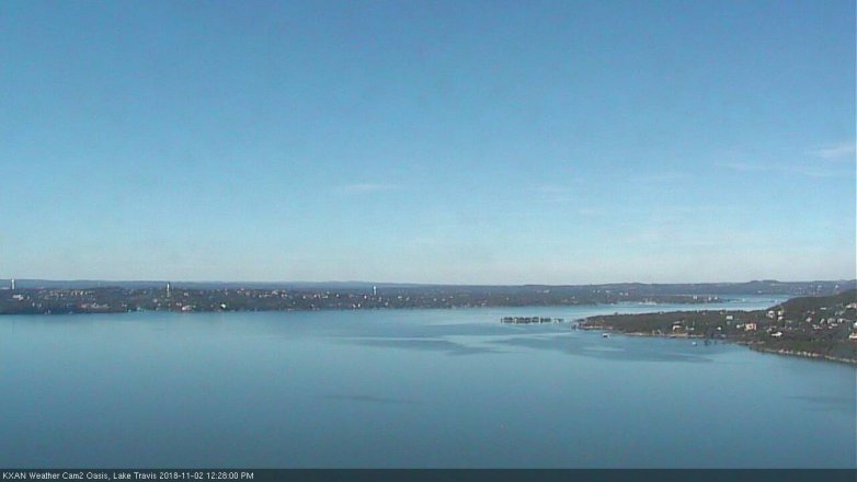 Lake Travis webcam, November 2, 2018 11:30 AM CT