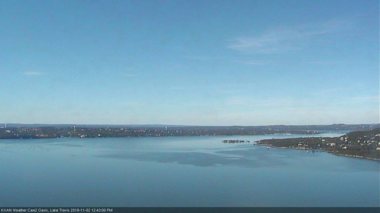 Lake Travis webcam, November 2, 2018 11:45 AM CT