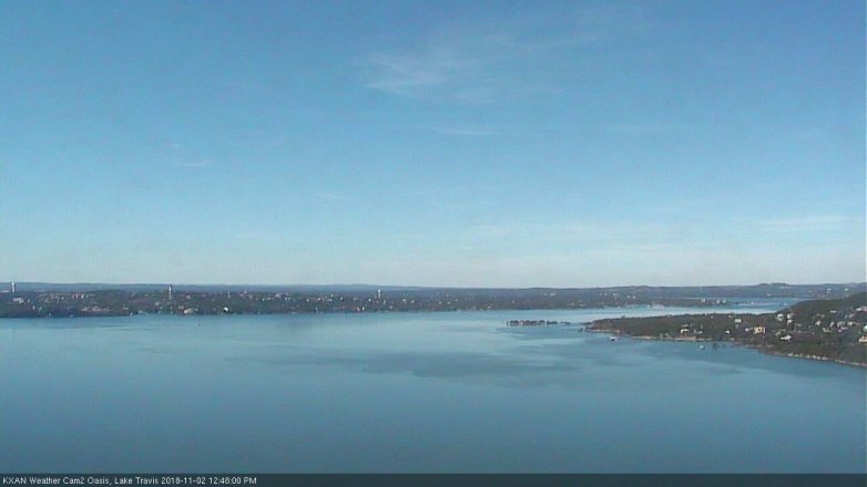 Lake Travis webcam, November 2, 2018 11:50 AM CT