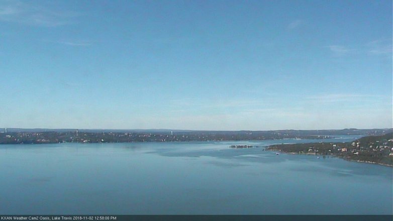 Lake Travis webcam, November 2, 2018 12:00 PM CT