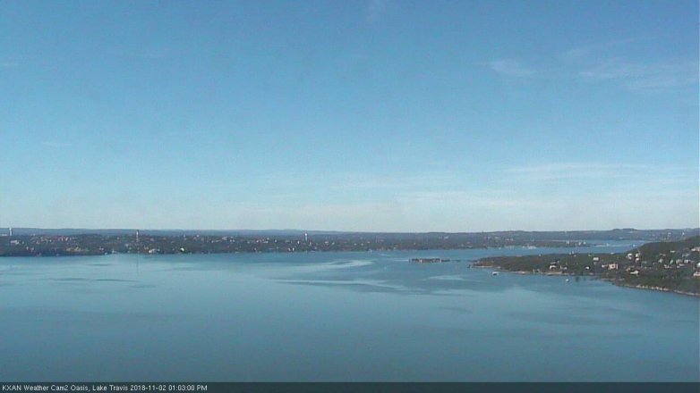 Lake Travis webcam, November 2, 2018 12:05 PM CT