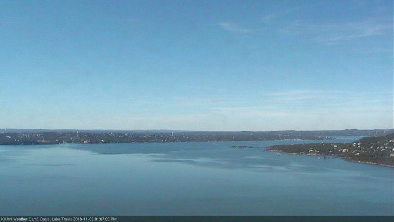 Lake Travis webcam, November 2, 2018 12:10 PM CT