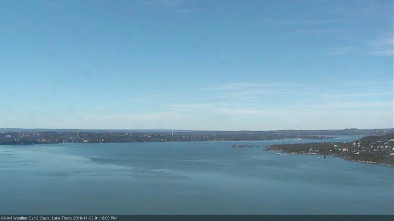 Lake Travis webcam, November 2, 2018 12:20 PM CT