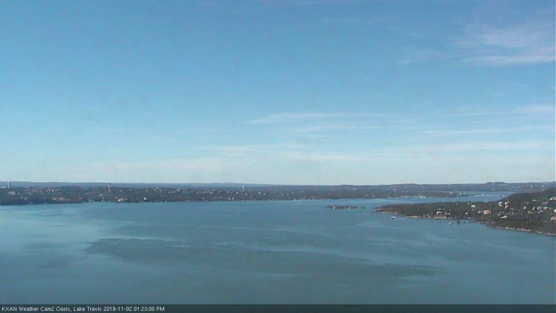 Lake Travis webcam, November 2, 2018 12:25 PM CT