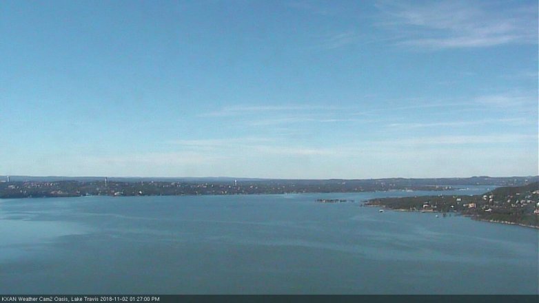 Lake Travis webcam, November 2, 2018 12:30 PM CT