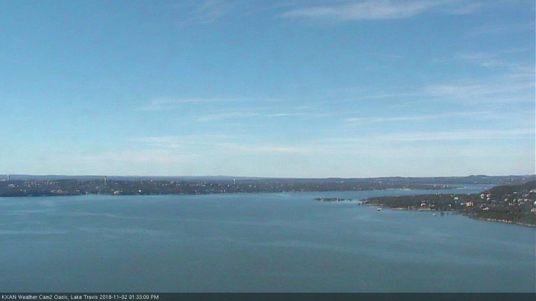 Lake Travis webcam, November 2, 2018 12:35 PM CT