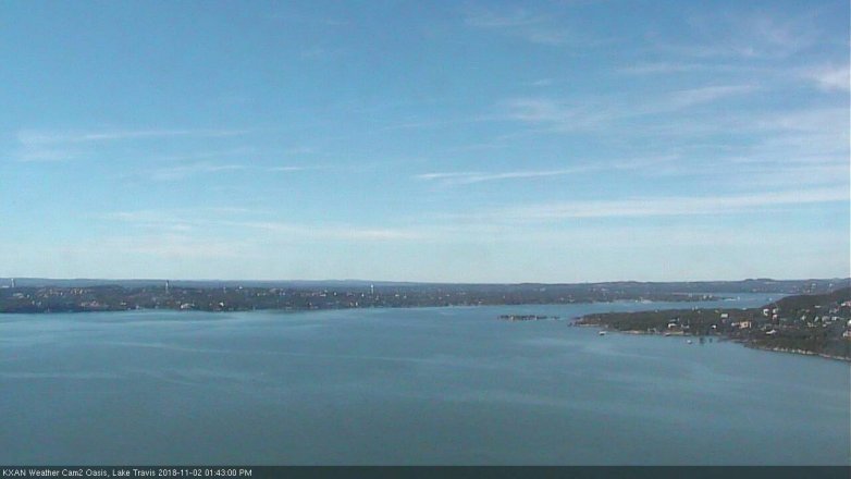 Lake Travis webcam, November 2, 2018 12:45 PM CT