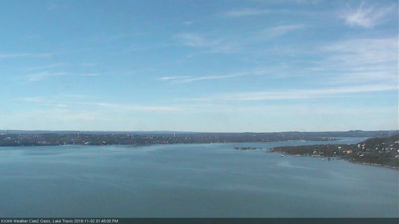 Lake Travis webcam, November 2, 2018 12:50 PM CT