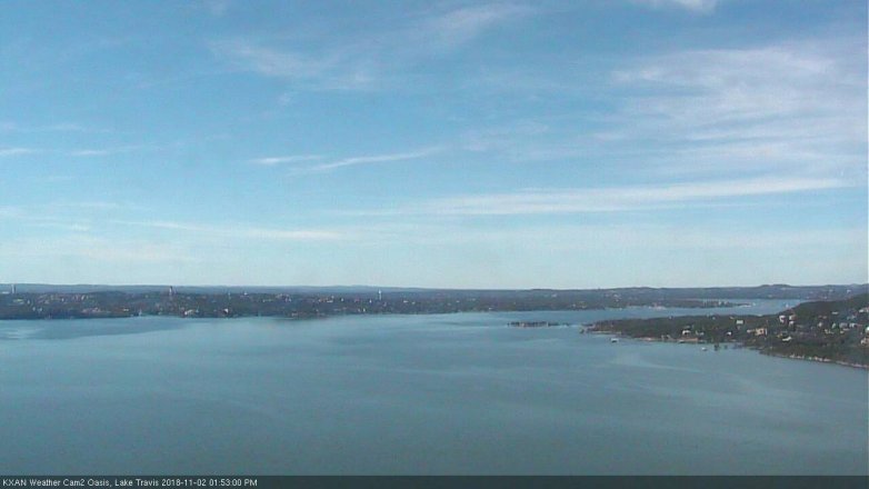 Lake Travis webcam, November 2, 2018 12:55 PM CT