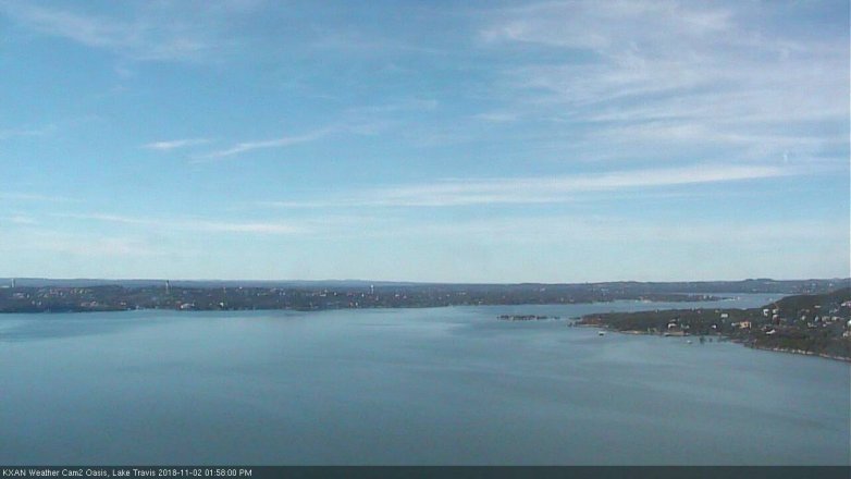 Lake Travis webcam, November 2, 2018 1:00 PM CT