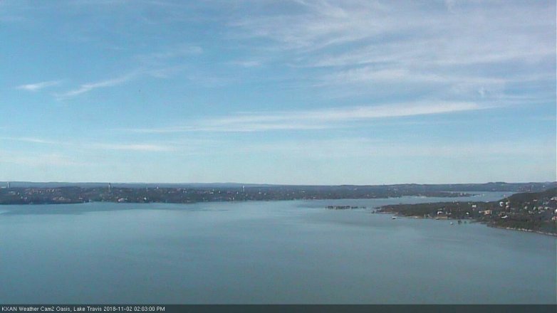Lake Travis webcam, November 2, 2018 1:05 PM CT