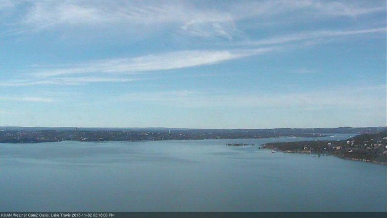 Lake Travis webcam, November 2, 2018 1:20 PM CT