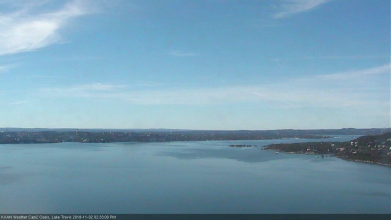 Lake Travis webcam, November 2, 2018 1:35 PM CT