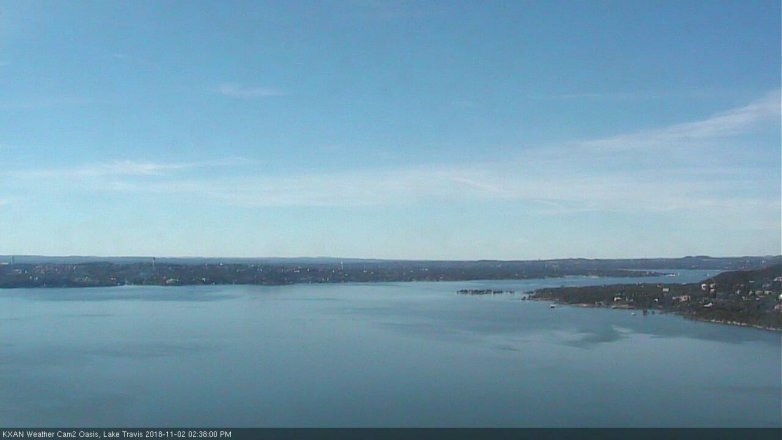 Lake Travis webcam, November 2, 2018 1:40 PM CT