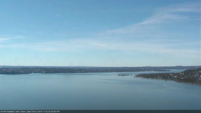 Lake Travis webcam, November 2, 2018 1:50 PM CT