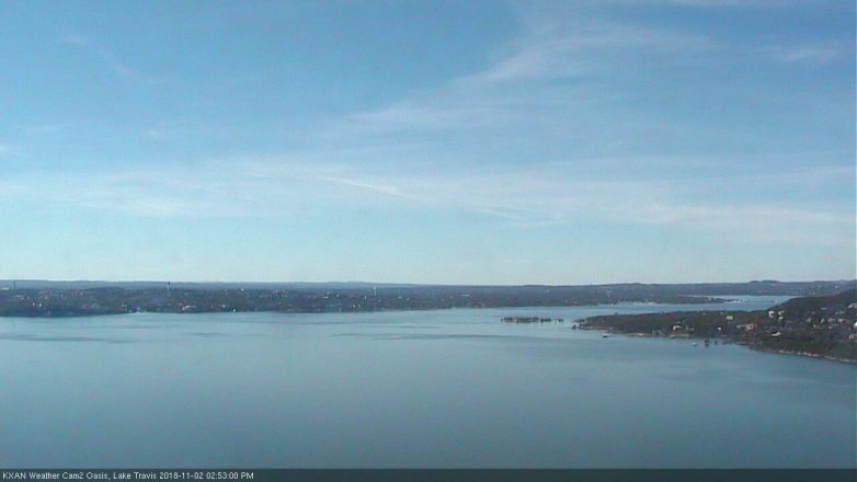 Lake Travis webcam, November 2, 2018 1:55 PM CT
