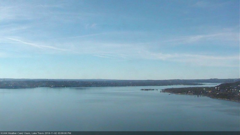 Lake Travis webcam, November 2, 2018 2:10 PM CT