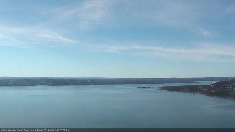 Lake Travis webcam, November 2, 2018 2:30 PM CT