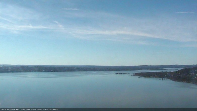 Lake Travis webcam, November 2, 2018 2:55 PM CT