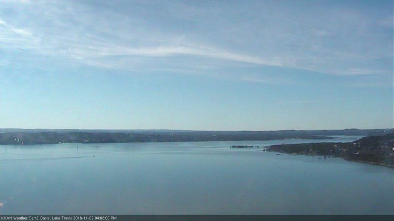 Lake Travis webcam, November 2, 2018 3:05 PM CT
