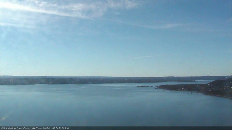 Lake Travis webcam, November 2, 2018 3:25 PM CT