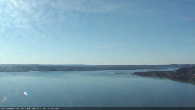 Lake Travis webcam, November 2, 2018 3:35 PM CT