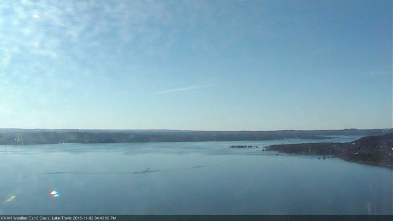Lake Travis webcam, November 2, 2018 3:45 PM CT