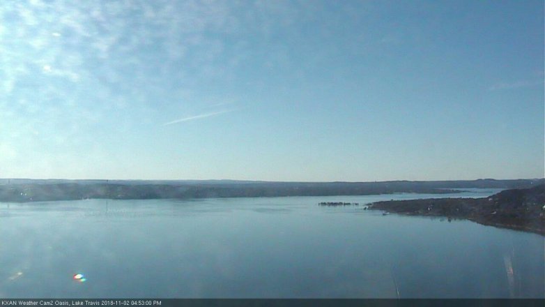 Lake Travis webcam, November 2, 2018 3:55 PM CT