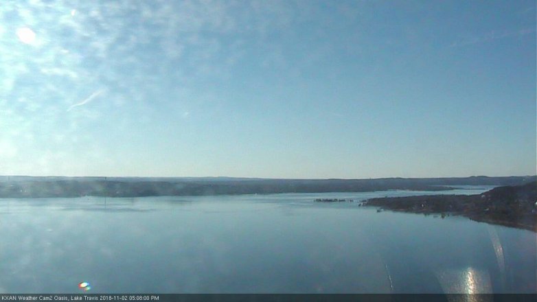 Lake Travis webcam, November 2, 2018 4:10 PM CT