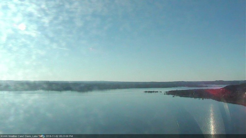 Lake Travis webcam, November 2, 2018 4:25 PM CT